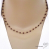 Collier grenat et argent doré, ras de cou pierre naturelle, création by Alicia Collier grenat et argent doré, ras de cou pierre naturelle, création by Alicia