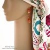 boucles d'oreilles longues oranges femme en pierre de soleil et cornaline fait sur mesure en France