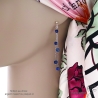 Boucles d'oreilles lapis-lazuli et argent 925, longues, pendantes, fait main