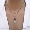 bijou créateur français collier en pierres semi-précieuses sur argent ou plaqué or, artisanal
