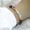 bracelet pastel femme en pierre naturelle fluorite fait main