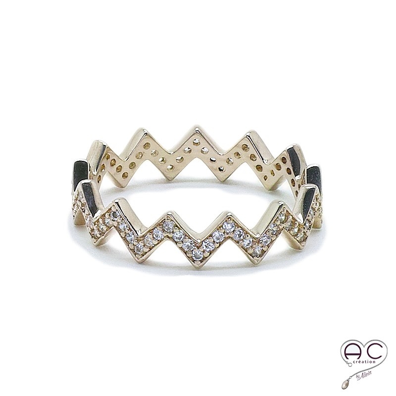 bague or zig zag bague or zig zag