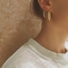 Boucles d'oreilles créoles en plaqué or 